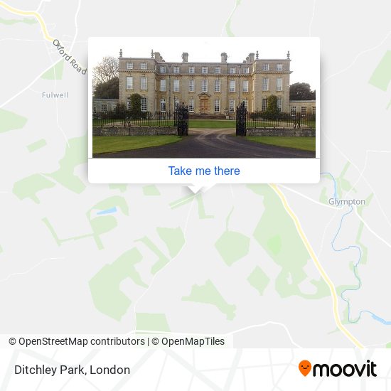 Ditchley Park map