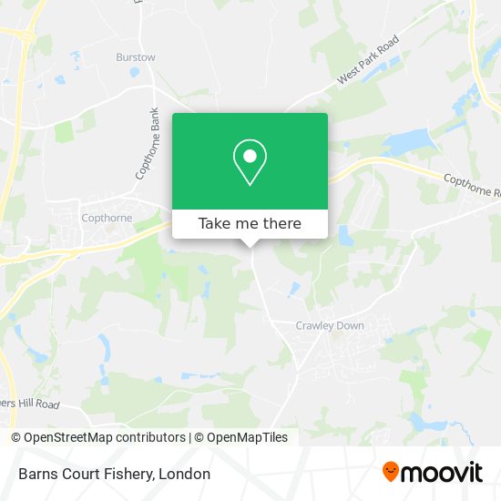 Barns Court Fishery map