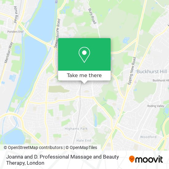 Joanna and D. Professional Massage and Beauty Therapy map