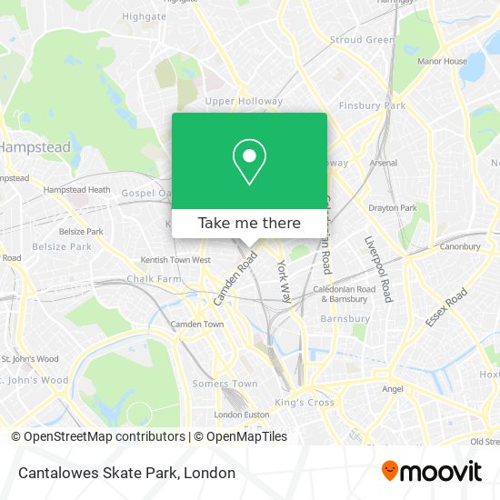 Cantalowes Skate Park map