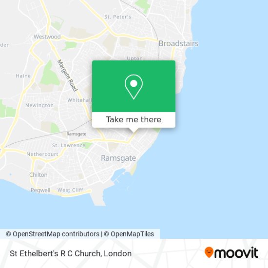 St Ethelbert's R C Church map