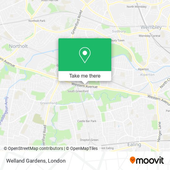 Welland Gardens map