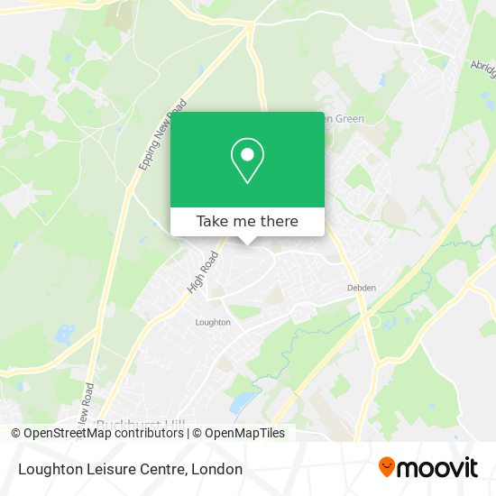 Loughton Leisure Centre map