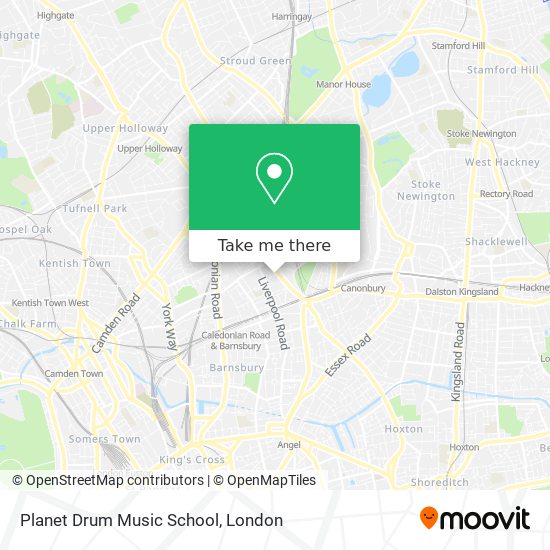 Planet Drum Music School map