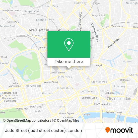 Judd Street (judd street euston) map
