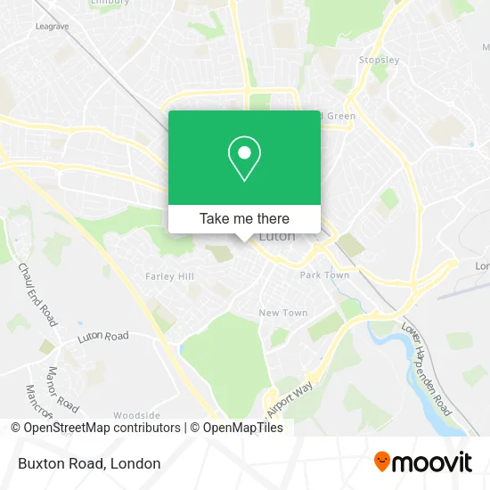 Buxton Road map
