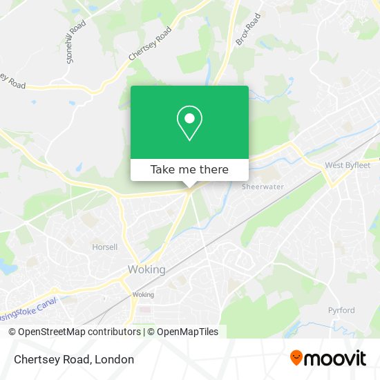 Chertsey Road map