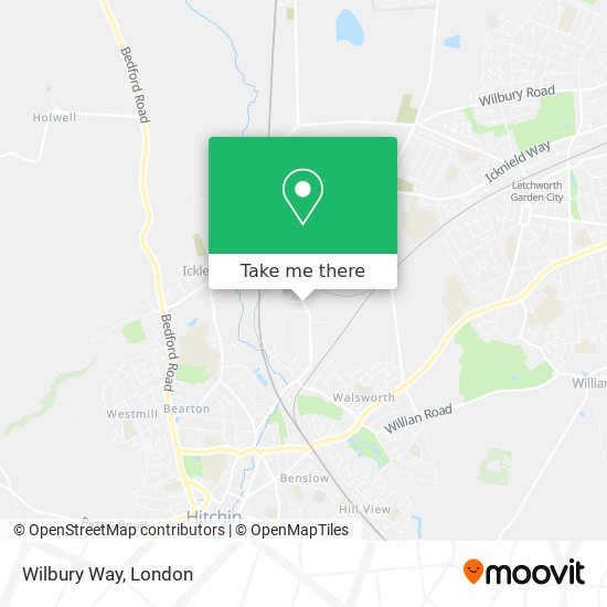 Wilbury Way map