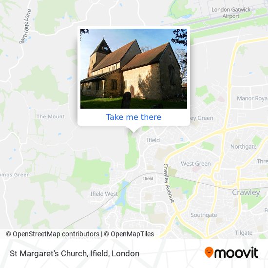 St Margaret's Church, Ifield map