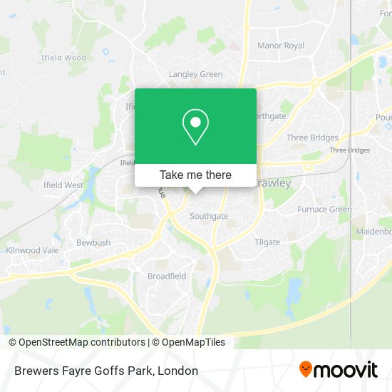 Brewers Fayre Goffs Park map