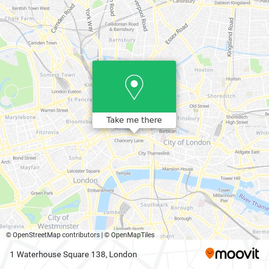 1 Waterhouse Square 138 map