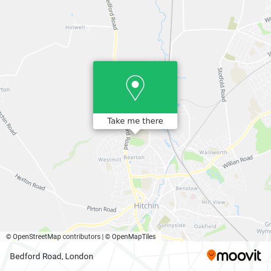 Bedford Road map