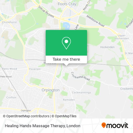 Healing Hands Massage Therapy map