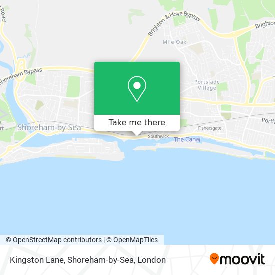 Kingston Lane, Shoreham-by-Sea map