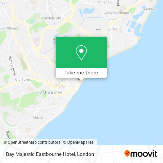 Bay Majestic Eastbourne Hotel map