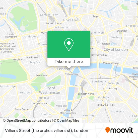 Villiers Street (the arches villiers st) map