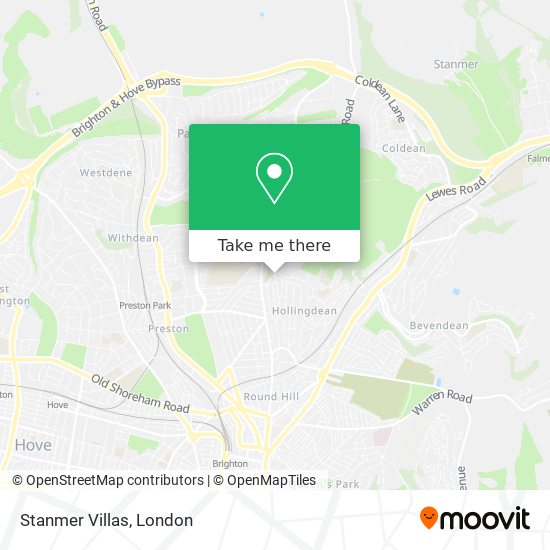 Stanmer Villas map