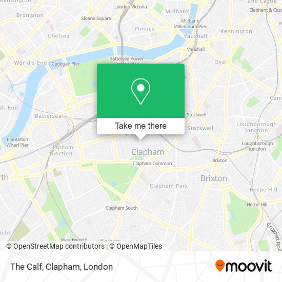 The Calf, Clapham map