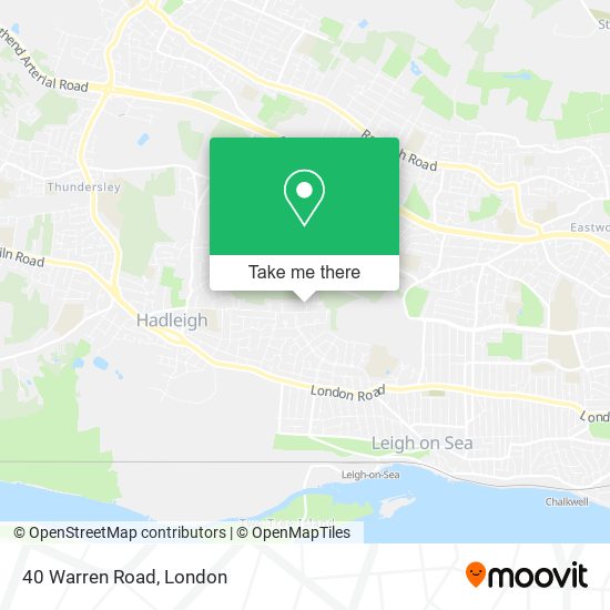 40 Warren Road map