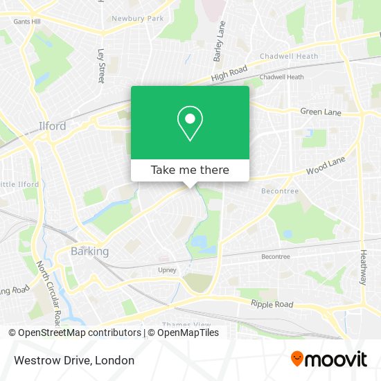 Westrow Drive map