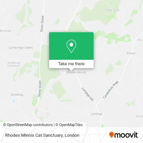 Rhodes Minnis Cat Sanctuary map