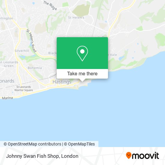 Johnny Swan Fish Shop map