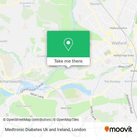 Medtronic Diabetes Uk and Ireland map
