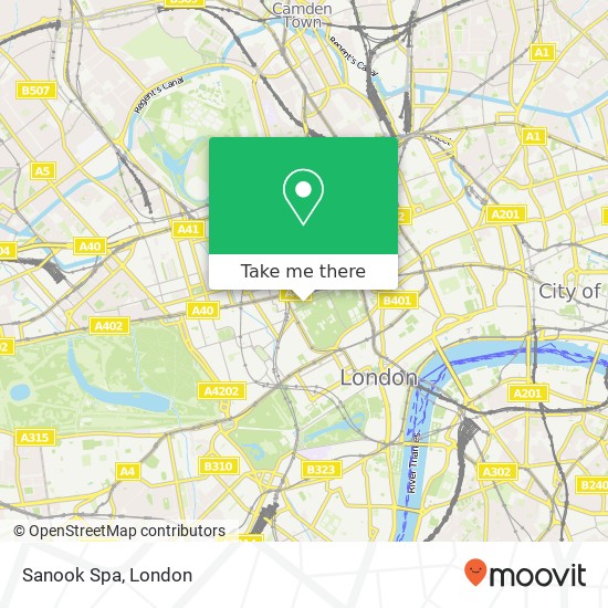 Sanook Spa, Great Marlborough Street Soho London W1F 7HP map