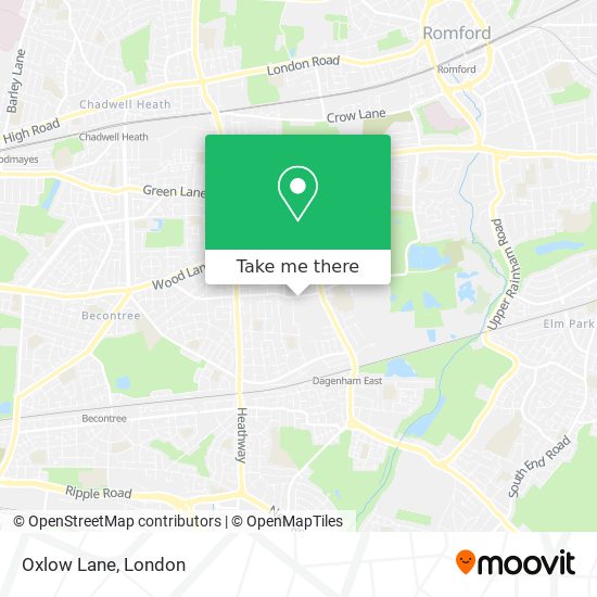 Oxlow Lane map