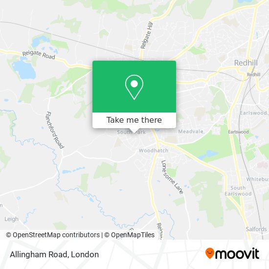Allingham Road map