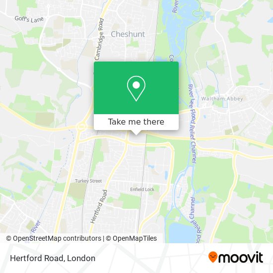 Hertford Road map