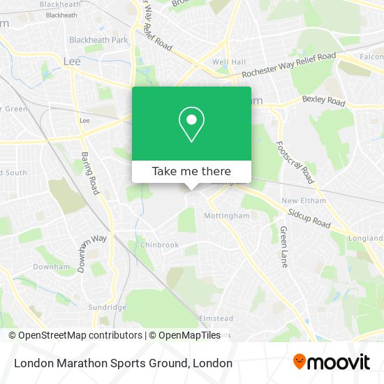 London Marathon Sports Ground map