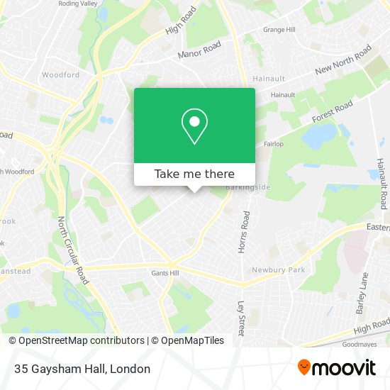 35 Gaysham Hall map