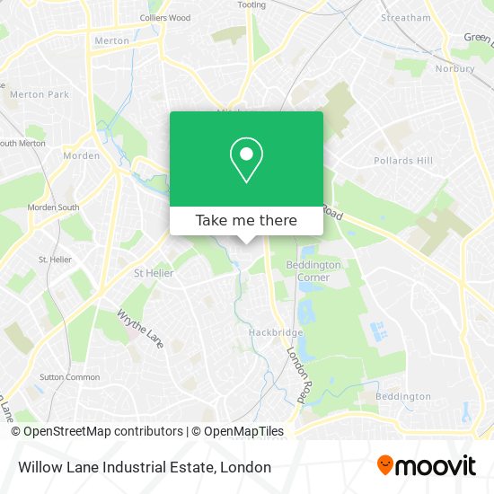 Willow Lane Industrial Estate map