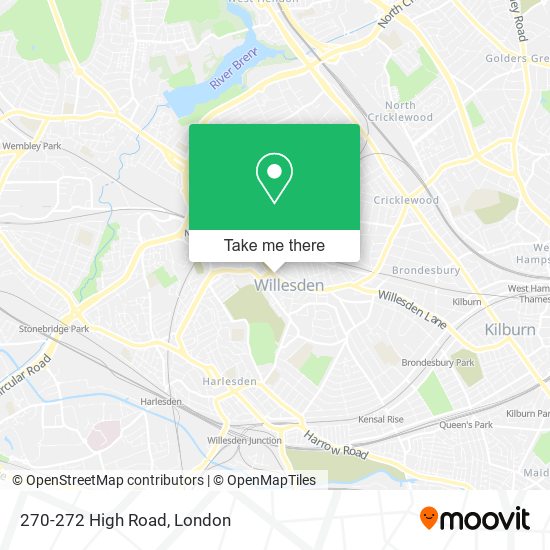 270-272 High Road map