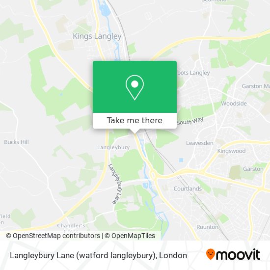 Langleybury Lane (watford langleybury) map