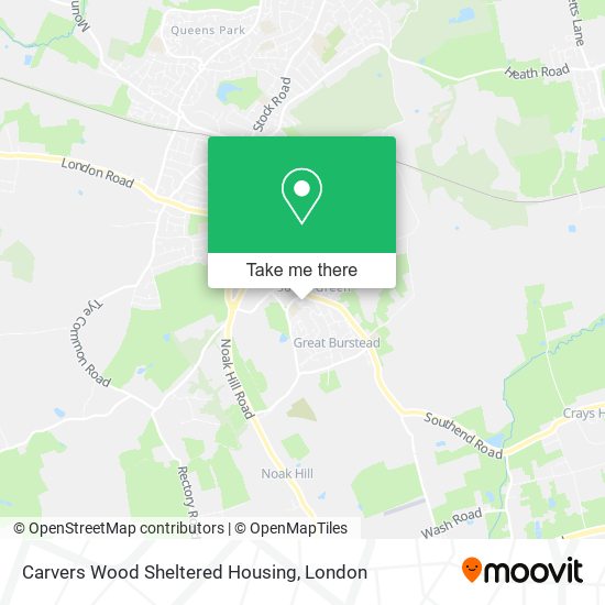 Carvers Wood Sheltered Housing map