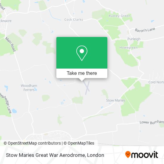 Stow Maries Great War Aerodrome map