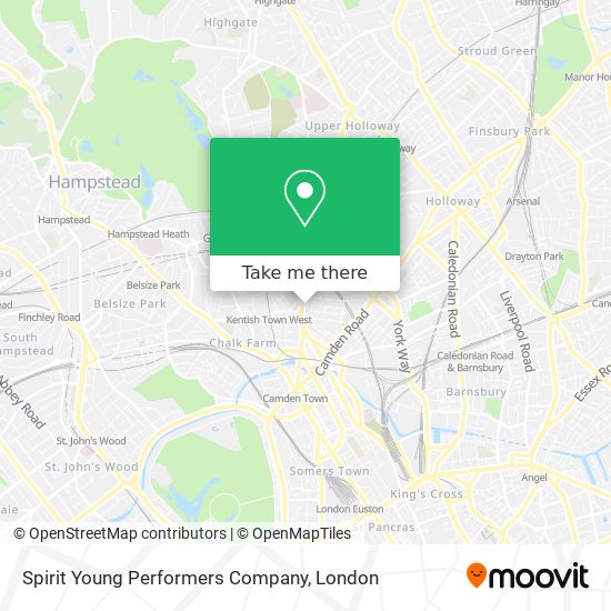 Spirit Young Performers Company map