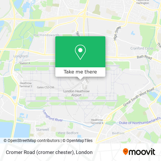 Cromer Road (cromer chester) map