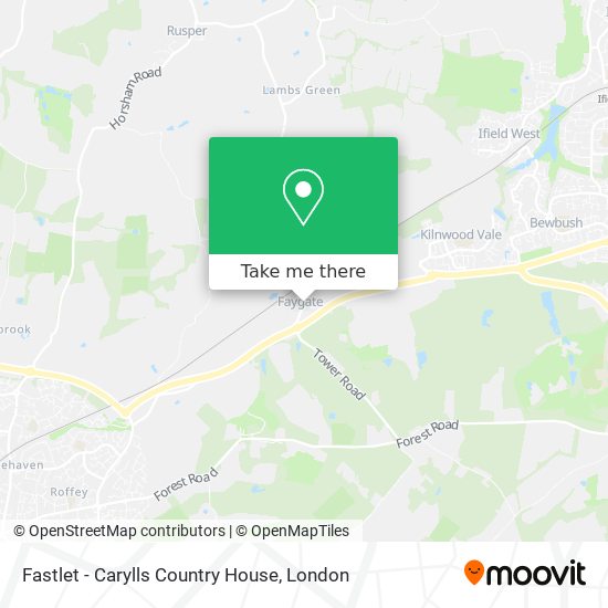 Fastlet - Carylls Country House map