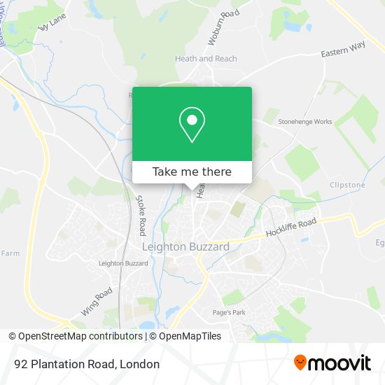 92 Plantation Road map