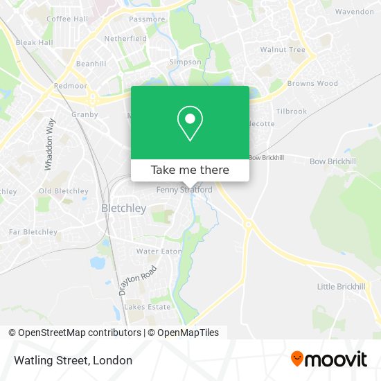 Watling Street map