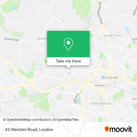43 Western Road map
