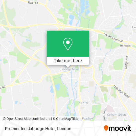 Premier Inn Uxbridge Hotel map