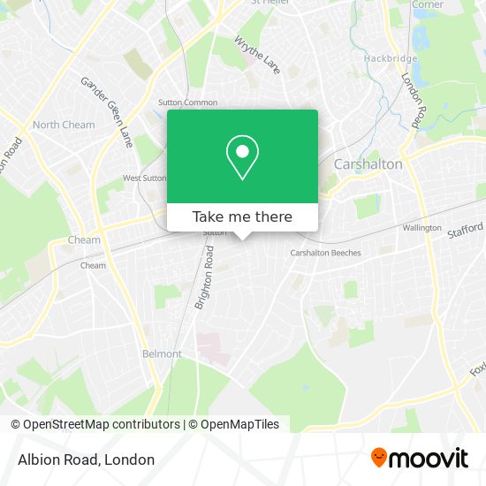 Albion Road map