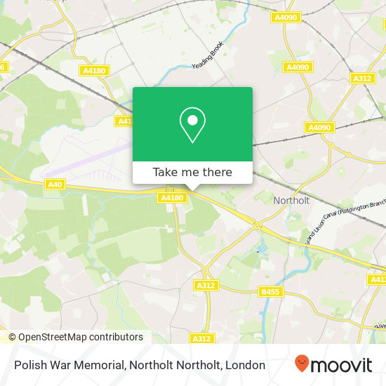 Polish War Memorial, Northolt Northolt map