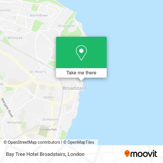 Bay Tree Hotel Broadstairs map