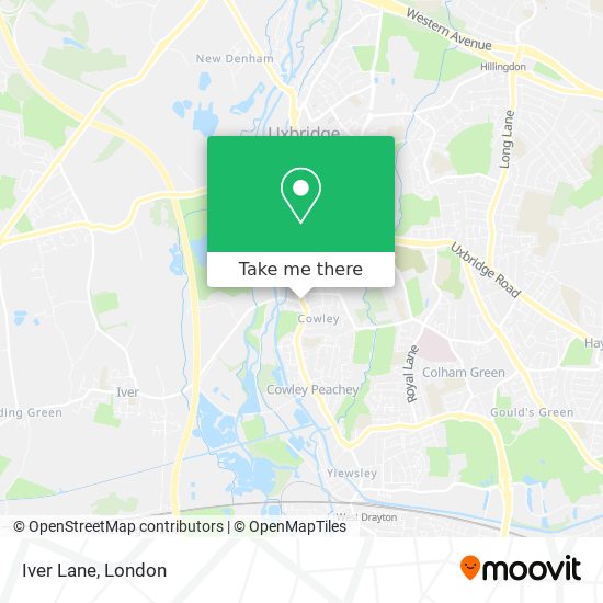 Iver Lane map