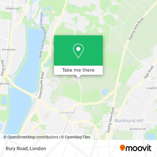 Bury Road map